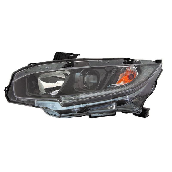 Civic Headlight Halogen Headlight Assembly Set For 2016-2020 Honda Civic – Left & Right Side – DOT/SAE Approved – Chrome Housing Honda Civic Headlights Led - Foto 8