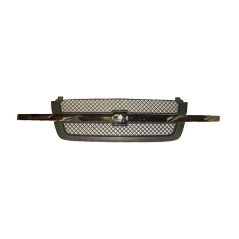 C1126 - Chevrolet Silverado Silverado Grill Assy Chrm / Grey Smooth 2003-2006