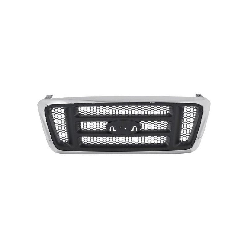 Ford,Ford F150,F250 Grill Assembly Matte Color With Chrome Frame 2004-2005