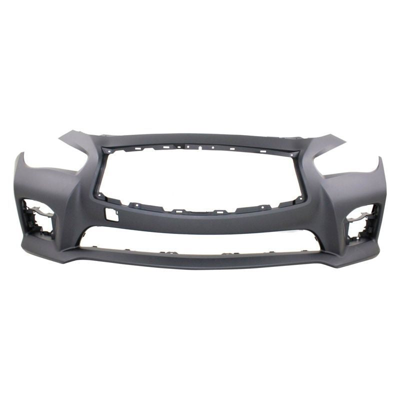 Q50 Front Bumper Primed With Sport Without Sensor 2014-2017