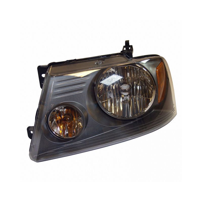 Ford,Ford F150,F250 F-150/250 Headlight Assembly With Shadow Grey Trim 2007-2008 Left Side