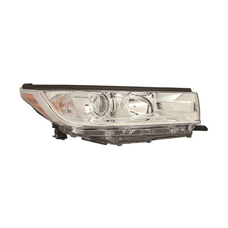 Highlander Headlight Assembly Without DRL LE / XLE Model Right Side 2017-2019