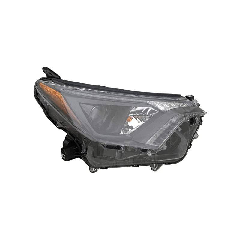 Conjunto de faros delanteros Toyota Rav4 con bisel negro (2016-2018), lado derecho