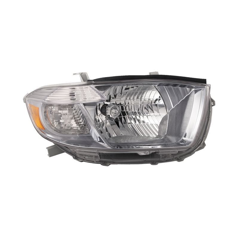 Toyota Highlander Headlight Assembly Sport Model Black Housing 2008-2010 Right Side