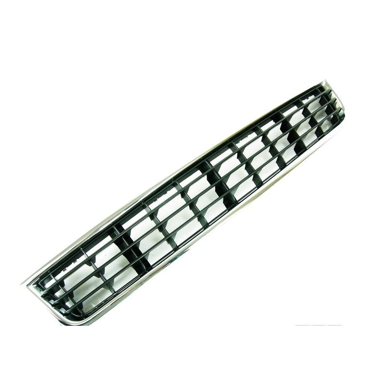 Audi A4 F. Bumper Center Grille Chrome / Blk (Satin  Black) 2002-2005