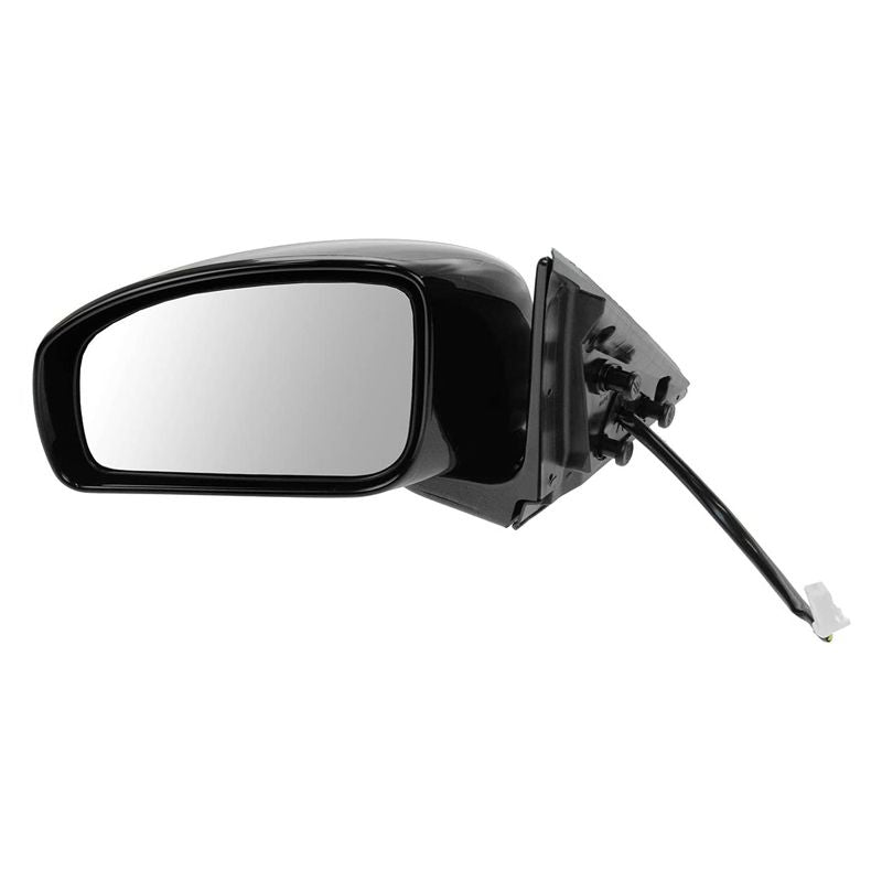 G-35_G-37 Mirror Power Assembly Primed Black With Heated Without Sport 4DR Left Side 2007-2008