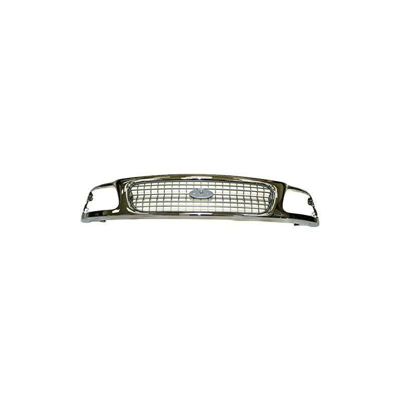 Ford,Ford F150,Expedition Expedition Grill Assembly Chrome / Silver 1997-1998